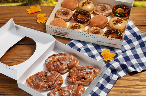 Krispy_Kreme_Autumns_Lover_Dozen_and_Apple_Fritter